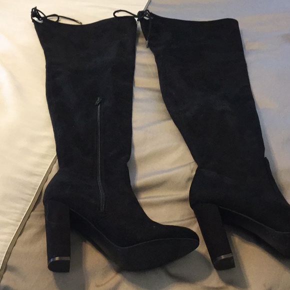 black over the knee boots size 9
